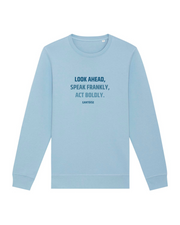 Gantoise "Look ahead" unisex sweater sky blue